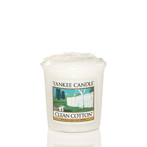 Duftkerzenladen - Yankee Candle Clean Cotton Glasvotivkerze 37g